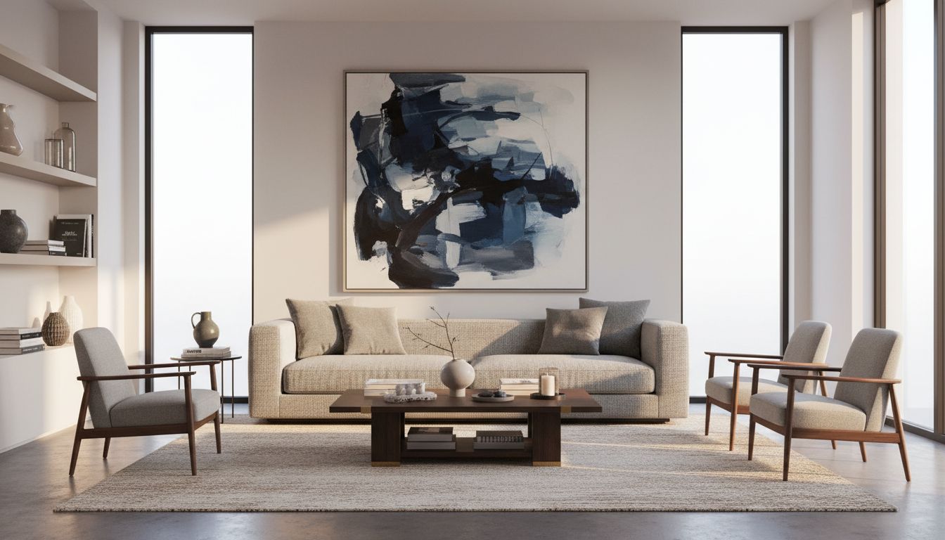 Wohnzimmer Kunst moderne Einrichtung