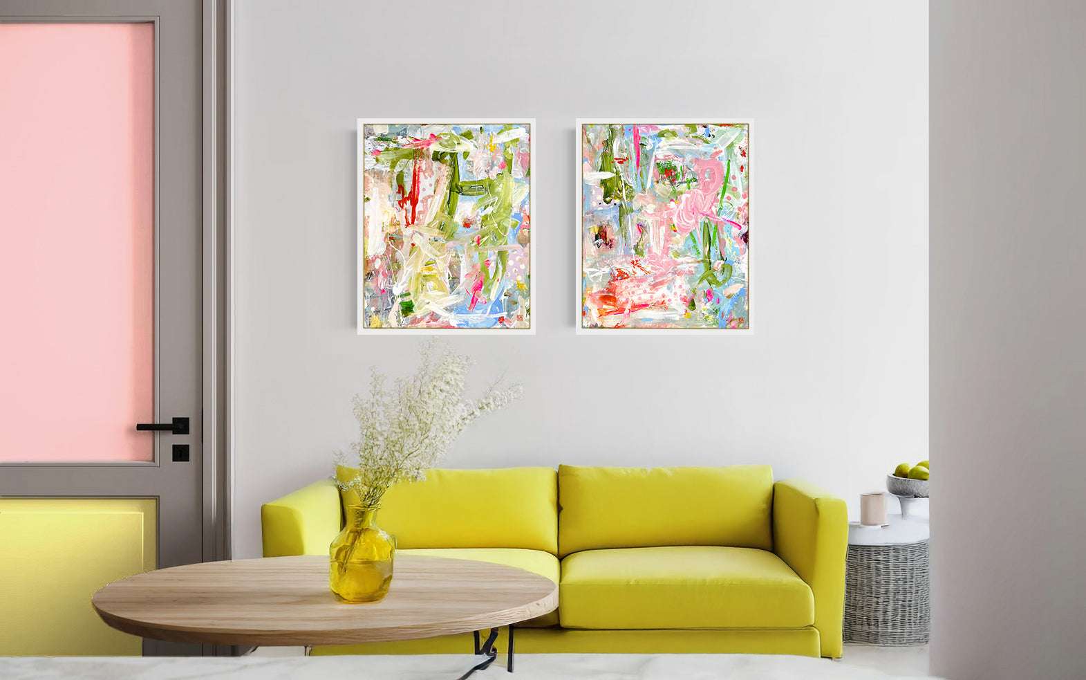 mixed media gemälde von der dänische künstlerin ea bodin