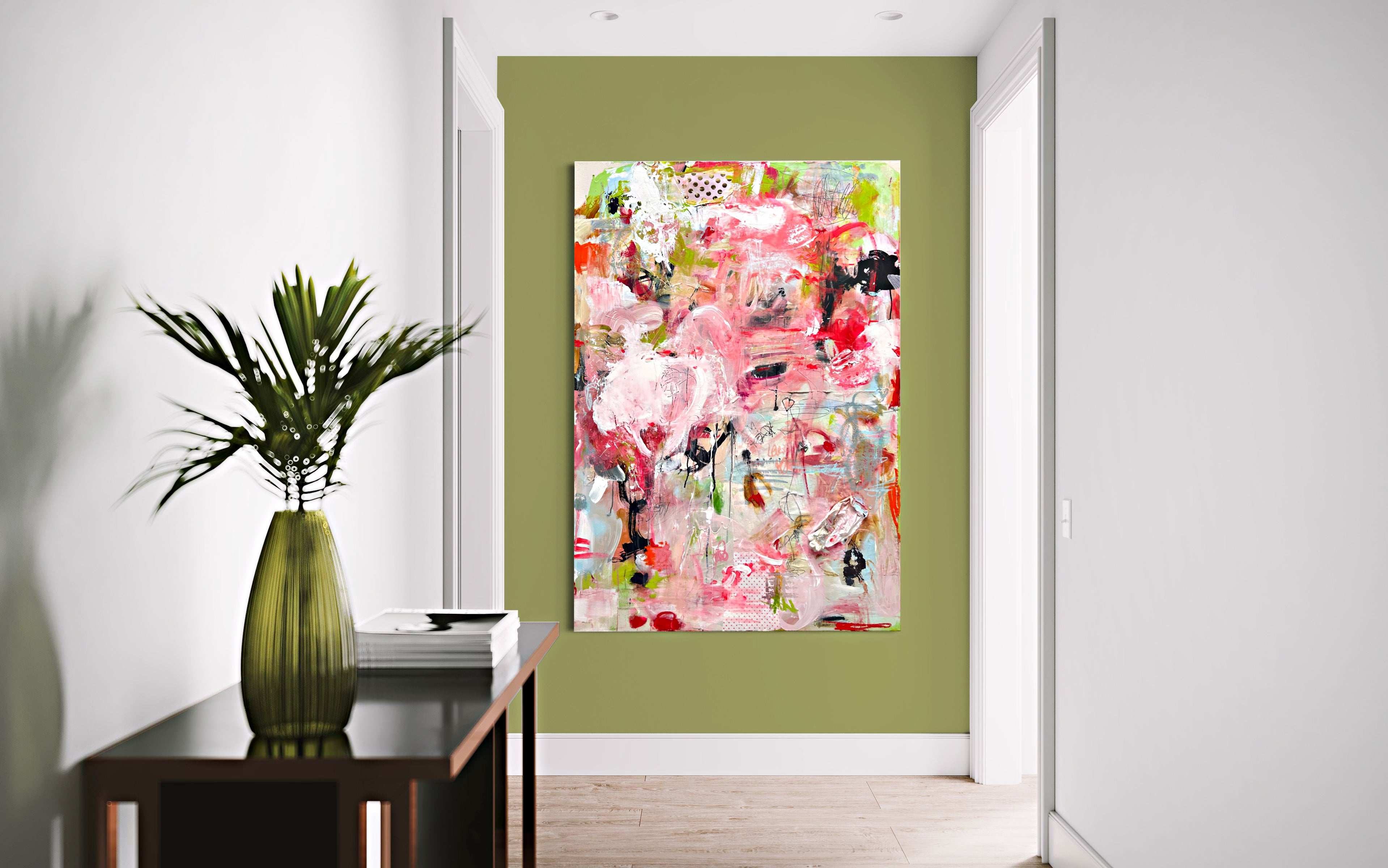 original gemälde von ea bodin soft rebell mixed media auf leinwand